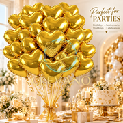 Heart Foil Balloons 25 Pack Party Decorations