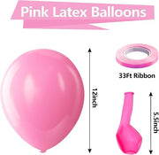 12 Inch Green Latex Balloons, 100 Pcs with 1 Ribbon for Parties