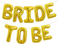 Bachelorette Foil Bride to Be Letter Balloon Pack of 9 Golden Bridal Shower Party Decoration Banner Haldi Ceremony Decor