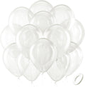 Clear Balloons Latex Party Balloons - 100 Pack 12 inch Round Helium Transparent Balloons for Wedding Baby Shower Birthday Bubble Party Decoration