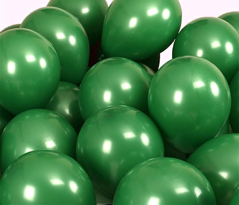 12 Inch Green Balloons Latex Party Balloons, Pack of 100