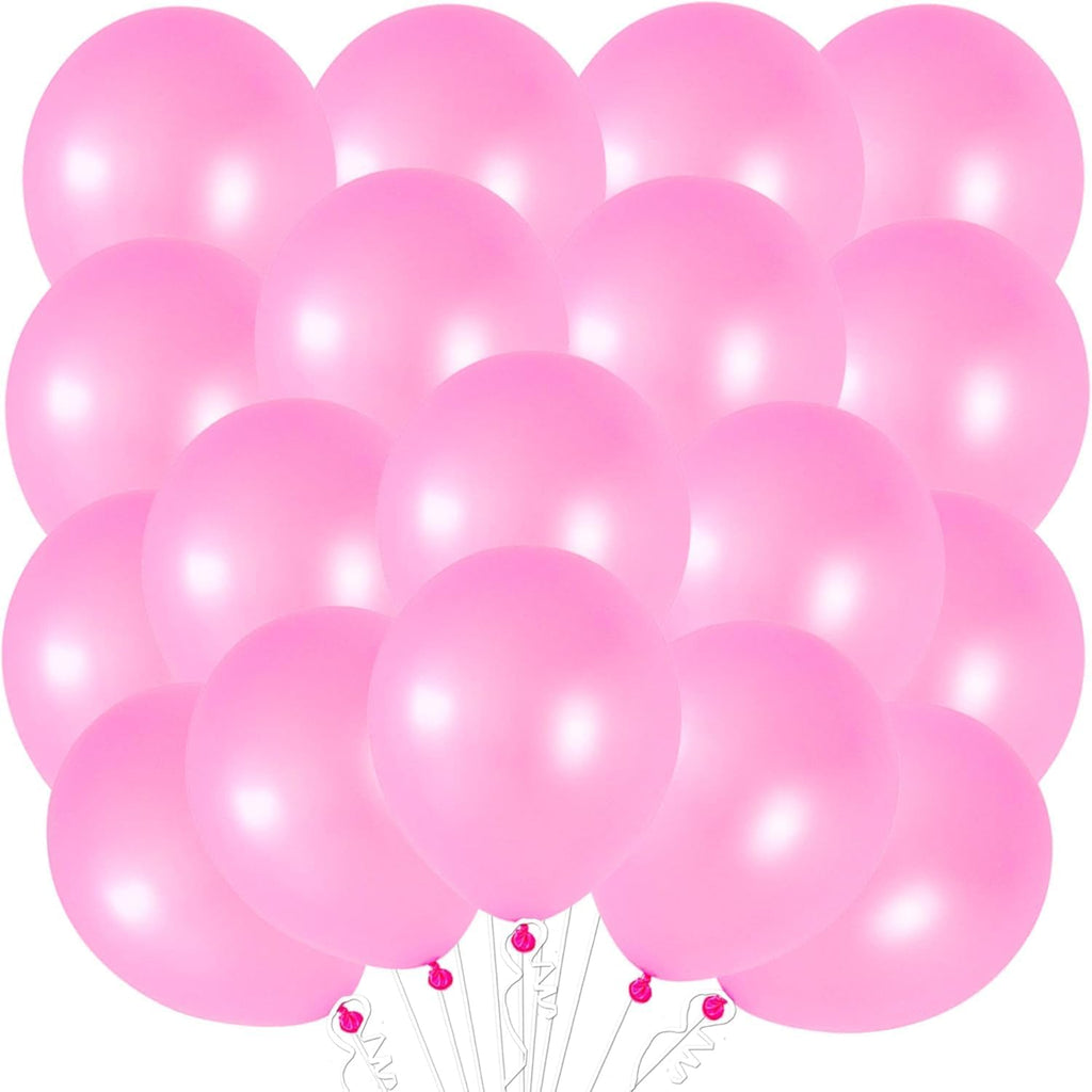 Pink Latex Balloons Kit – Pack of 30, 12 Inch | Latex & Mylar Balloons Pink Decoration Supplies | Valentine’s Balloons | Great for Birthday Decorations, Baby Shower, Bridal Shower, and Wedding Events