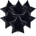 Black Star Balloons - Pack of 6, 18 Inch | Star Shaped Balloons for Birthday, Wedding, Baby Shower, Anniversary Brand: KatchOn