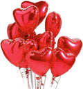 Pack of 20 Pcs 18 Inch Red Heart Shaped Foil Balloons for Valentines Day, Wedding, Engagement Decoration