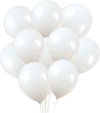 Latex Balloons, 100-Pack, 12-Inch, White Balloons for Wedding, Birthday Party, Festival, Christmas Decorations