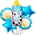 It’s a Boy Feeder-Shaped Foil Balloon – Set of 5 for Baby Shower, Gender Reveal, and Welcome Baby Decorations