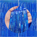 2 Packs – Royal Blue Metallic Tinsel Foil Fringe Curtains (3.2 ft x 6.6 ft) Perfect for photo booth props and backdrop decoration for birthdays, weddings, engagements, bridal showers, baby showers, ba