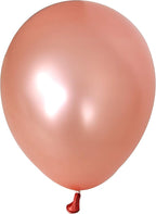100 PCS 12 Inches Pearlized Rose Gold Latex Balloons Large Thick Big Round Shining Pearlescent Biodegradable Bulk Helium Gas or Air Inflated for Kids Birthday Wedding Party Decorations Supplies Favors