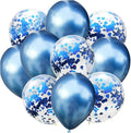 10Pcs/Set Confetti Balloon And Metallic Balloons Mixed Amazing Shinning Sight For Your Party Wedding Bedroom Decoration, One Size