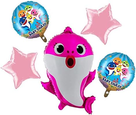 Baby Shark Theme Birthday/Baby Shower/Birthday Party Decoration Balloons Set of 5