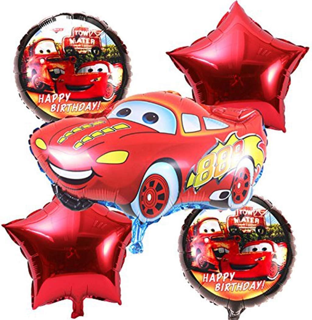Party Decoration Cars Theme Foil Balloon Set of 5 pcs