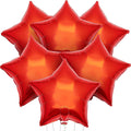 Red Star Balloons for Party Decoration - Pack of 6, 18 Inch | Twinkle Little Star Red Foil Balloons for Red Themed Birthday | Star Shaped Balloon for Wedding, Engagement, Anniversary, Bridal Shower