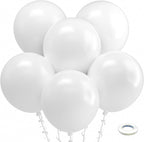 White Balloons 18 Inch - 30 Pack Large Thick White Balloons Big Round White Latex Balloons for Wedding Bridal Shower Anniversary Birthday Party Decorations