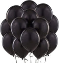 Black Balloons Round - Standard (12 inchx40Pcs)