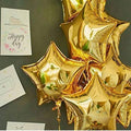 18 inch Air-Filled Foil Balloons for Birthday | Anniversary | Wedding Party Decoration Pack of 5 (Golden)