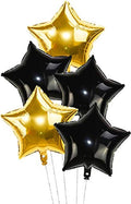 30pcs Star Shaped Foil Balloons 18 inch for Birthday Party Wedding Baby Shower Decorate 18 Inch / 45 cm Gold Star Balloons Black Gold