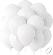 12 Inch Green Latex Balloons, 100 Pcs with 1 Ribbon for Parties