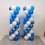 50 Pcs White and Blue Balloons for Birthday Baby Shower Bachelor Party Wedding Anniversary Party Decorations – Blue White Theme Kid’s Party Decorations- Party Supplies