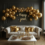 Gold Metallic Chrome Latex Balloons – 100 Pack, 12 inch Gold Round Helium Balloons for Wedding, Graduation, Anniversary, Baby Shower, and Birthday Party Decorations