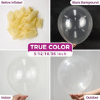 Clear Balloons Latex Party Balloons - 100 Pack 12 inch Round Helium Transparent Balloons for Wedding Baby Shower Birthday Bubble Party Decoration
