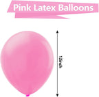 50 Pack Pink Balloons 12 Inch, Red Latex Balloons for Kids Party balloons Supplies Wedding Birthday Bridal Shower Decorations.
