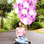 Pink, White and Pink Confetti Latex Balloons Kit – Pack of 30 | Pink White Helium Balloons for Girl Birthday Decoration | Romantic Balloons for Anniversary, Wedding, Valentines Party Decor, Baby Showe