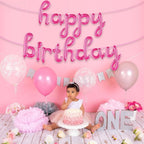 Pink Birthday Banner – 16 Inch | Hot Pink Balloons, Decorations | Happy Birthday Banner, Party Decorations