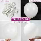 White Balloons 18 Inch - 30 Pack Large Thick White Balloons Big Round White Latex Balloons for Wedding Bridal Shower Anniversary Birthday Party Decorations