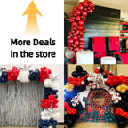 Red Balloons Latex Party Balloons - 100 Pack 12 inch Round Helium Red Balloons for Wedding Anniversary Birthday Valentine's 4th of July Independence Memorial Day Patriotic Party Decorations