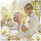 20 pcs Gold Confetti Balloons, 12'' Large Party Balloons Party Supplies for Party Decorations, Birthday, Baby Shower, Bridal Shower, Graduation, Wedding, Bachelorette Party