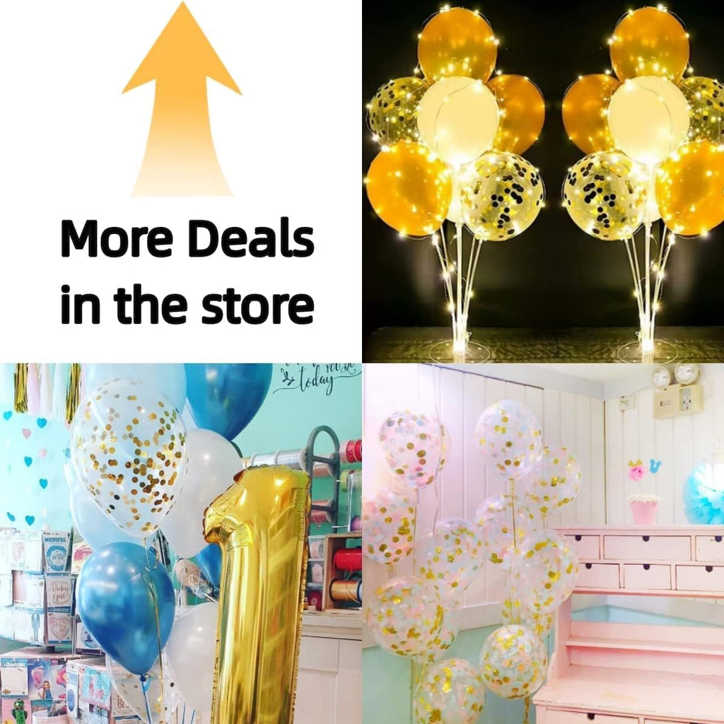 Gold Confetti Latex Party Balloons – 60 Pack, 12 Inch Helium Gold Confetti Balloons for Wedding, Graduation, Baby Shower, Birthday Party Decorations