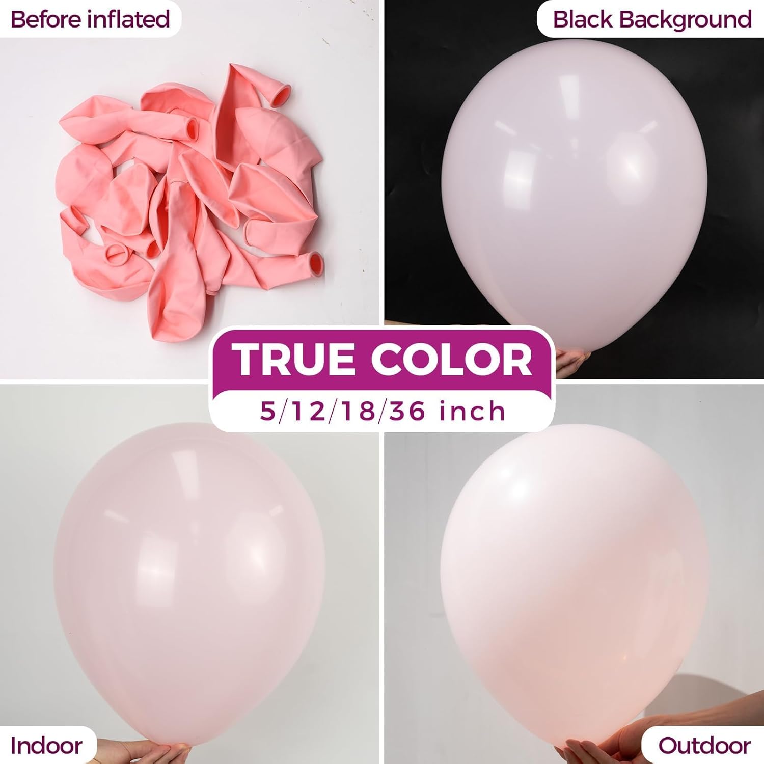 Pastel Pink Latex Party Balloons -100 Pack 12 inch Round Helium Light Pink Bridal Pink Balloons for Easter Wedding Bridal Shower Gender Reveal Birthday Princess Party Decorations