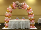 Pink, Golden, and White Metallic Balloons – 50 Pcs for Birthday Decoration or General Party Use
