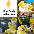 Yellow Balloons Latex Party Balloons - 100 Pack 12 inch Round Helium Yellow Balloons for Birthday Sunflower Party Decorations