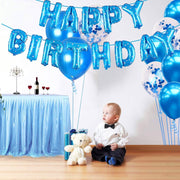 25Pcs Golden Happy Birthday Foil Balloon, Confetti and Metallic Balloons Combo for Birthday Decoration Items for Kids