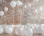 50 Pack White Balloons 12 Inch, Red Latex Balloons for Kids Party balloons Supplies Wedding Birthday Bridal Shower Decorations.