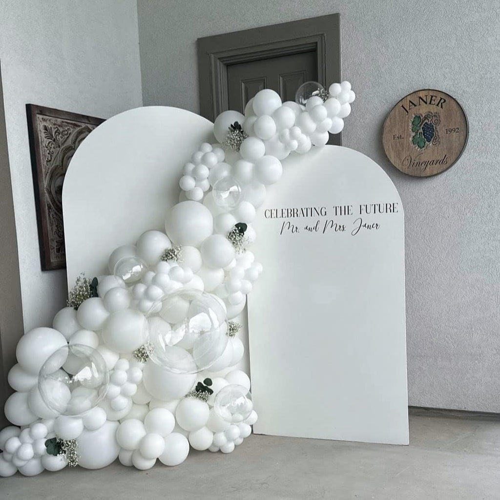 White Balloons Latex Party Balloons - 50 Pack 12 inch Helium Matte White Balloons for Wedding Graduation Baby Shower Birthday Anniversary Party Decorations