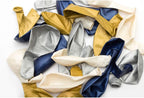 Party Balloons 12 inch 60 Pcs Latex Blue Balloons Gold Balloon Silver Balloon White Balloons Birthday Balloons Helium Balloons Baby Shower Party Decoration â€¦