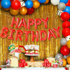 Red Happy Birthday Balloon Banner - 16 Inch | Red Mylar Foil Balloon For Happy Birthday Decorations | Birthday Sign Banner For Birthday Party Decorations