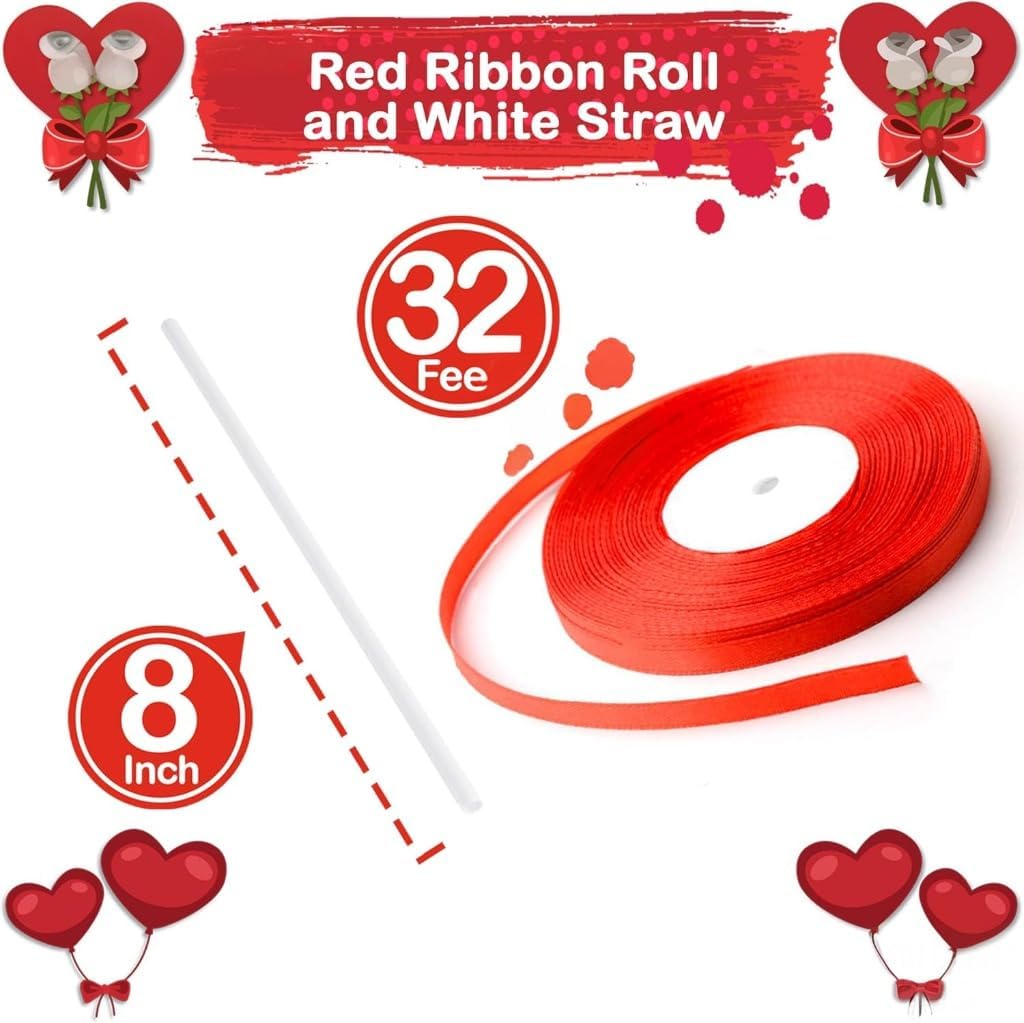 Red Latex Balloons Kit - Pack of 30 | Bright Red Balloons for Wedding Decorations | Chrome Latex Ruby Red Party Balloons for Birthday, Anniversary, Valentines Decoration, Proposal, Christmas