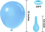 Blue Balloons Latex Party Balloons – 50 Pack, 12 Inch Helium Matte Blue Balloons for Birthday, Wedding, Baby Shower, Gender Reveal, and Party Decorations