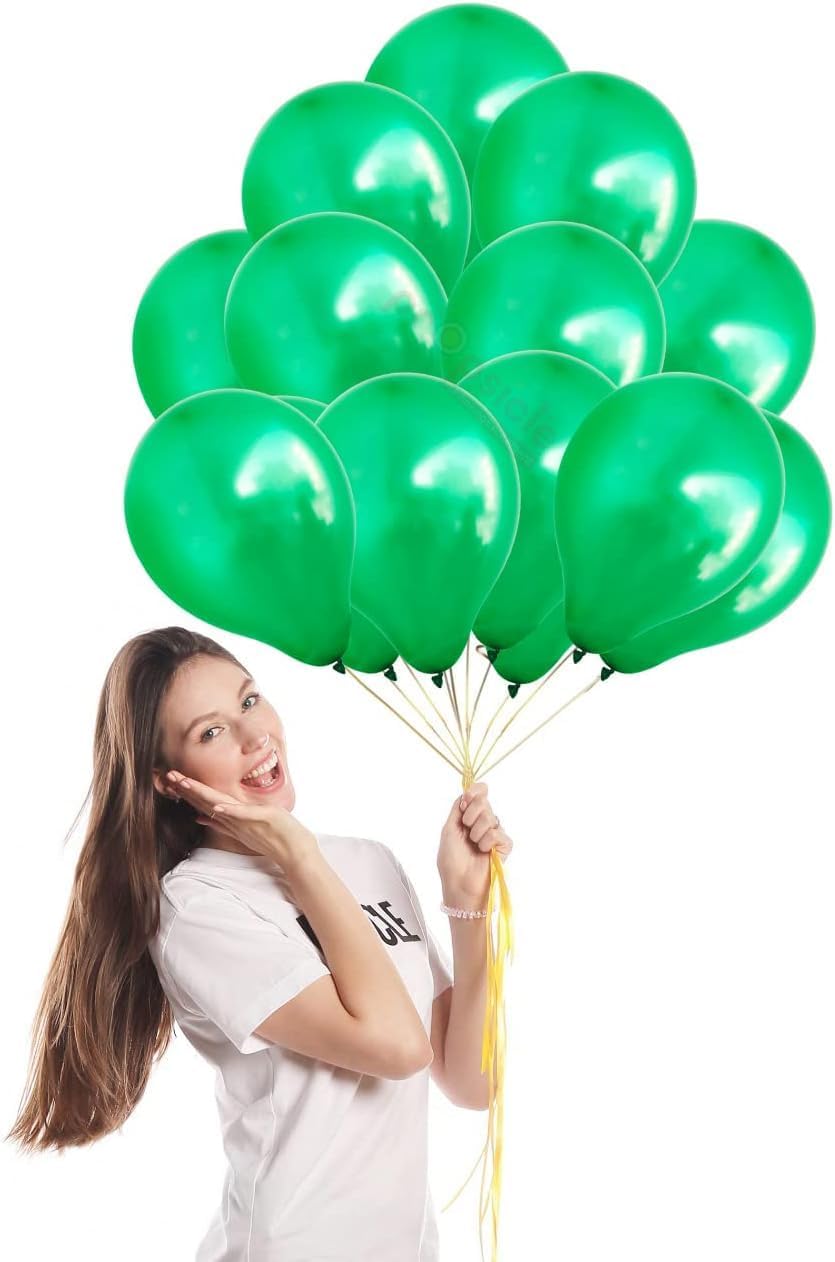 Black Metallic Balloons Pack of 50 – 12 Inch Latex Balloons for Birthday, Anniversary, Bachelorette, Halloween & Party Decoration