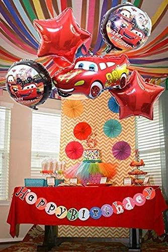 Party Decoration Cars Theme Foil Balloon Set of 5 pcs