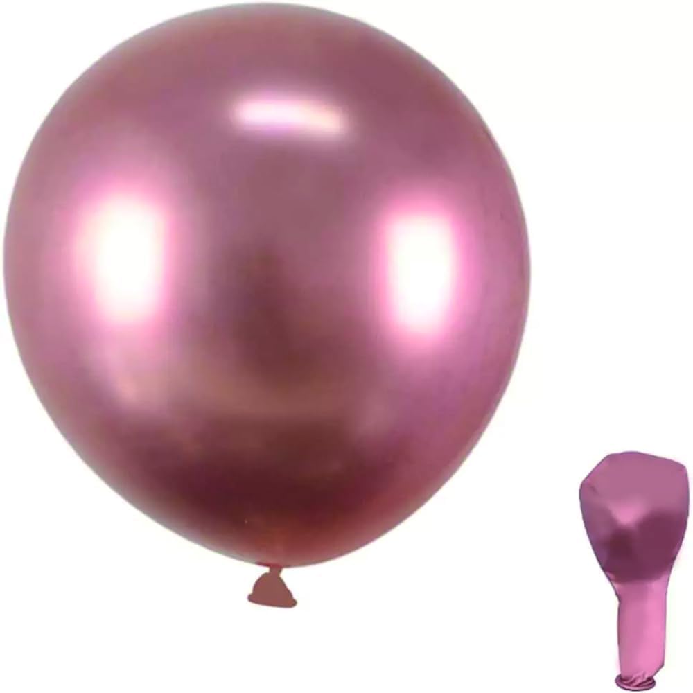 Rose Gold Balloons Set of 2 - Confetti Latex Balloon Foil Heart Star Balloons for Birthday Wedding Baby Shower Party Balloon Decoration Party Supplies (Pack of 2)