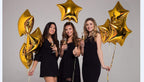 18 inch Air-Filled Foil Balloons for Birthday | Anniversary | Wedding Party Decoration Pack of 5 (Golden)