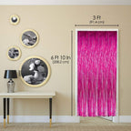 Foil Curtain (Pink, Set of 1) / Foil Curtain Pink/Foil Fringe Curtain/Party Decorations