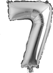 Silver 16 Inch Foil Number Balloon for Birthday Party Decoration