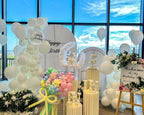 White Balloons Latex Party Balloons - 50 Pack 12 inch Helium Matte White Balloons for Wedding Graduation Baby Shower Birthday Anniversary Party Decorations