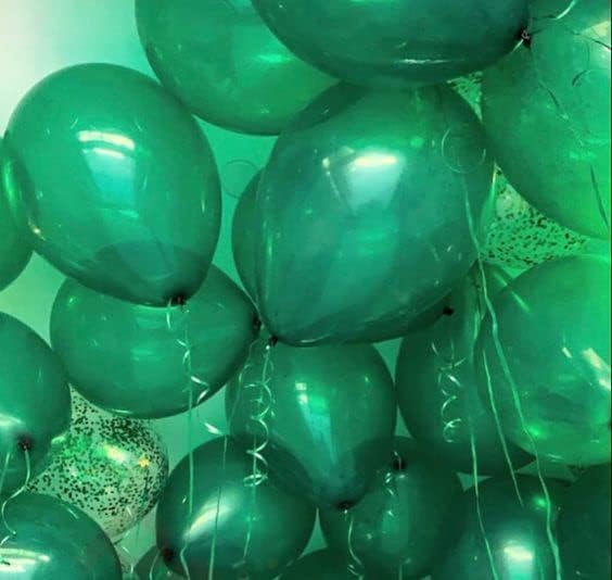 Black Metallic Balloons Pack of 50 – 12 Inch Latex Balloons for Birthday, Anniversary, Bachelorette, Halloween & Party Decoration