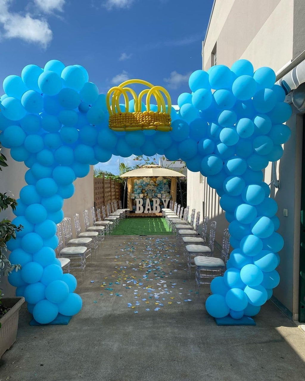 Blue Balloons Latex Party Balloons – 50 Pack, 12 Inch Helium Matte Blue Balloons for Birthday, Wedding, Baby Shower, Gender Reveal, and Party Decorations